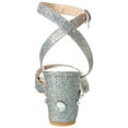 thumbnail image 3 of Stuart Weitzman Allshine 75 Block Sandal, 7, Silver, 3 of 5