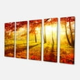 thumbnail image 2 of Yellow Red Fall Trees and Leaves - Landscape Canvas Art Print, 2 of 3