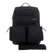 Eastsport Utility Diaper Backpack Bag with Changing Pad and Black Finish