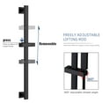 thumbnail image 5 of Boyel Living 10 inches Rain Shower System Ceiling Mount Dual Shower Heads with Adjustable Handheld Shower Matte Black, 5 of 10