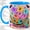 Blue, variant on Colorful Ghost Pail Accent Mug, 11oz Ceramic Coffee Cup for Halloween