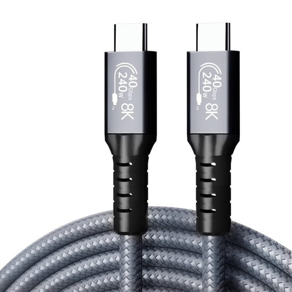 USB 4 Data Cable 40Gbps 8K/4K HD Display @60Hz 240W USB-C to USB C Charge Cable Type-c Compatible with Thunderbolt 4/3 USB3.2/3.1 for MacBook Pro iPhone and 140W/100W/60W Hub Docking Station
