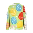 thumbnail image 4 of Womens Oversized Sweatshirt Easter Cute Fun Print Long Sleeve Comfort Casual Pullover Plus Size Sweatshirts for Women Mr3 3Xl, 4 of 5