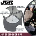 thumbnail image 3 of Joe Gibbs Racing Grey JGR Flatbill Mesh Trucker Hat with Snapback Closure, 3 of 9