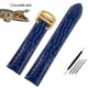 thumbnail image 3 of Correa de reloj negra marrón azul para Cartier Correa de piel de cocodrilo Tanque de piel auténtica Solo key London Calibo Pulsera para hombre 20 22 23 24 25, 3 of 5
