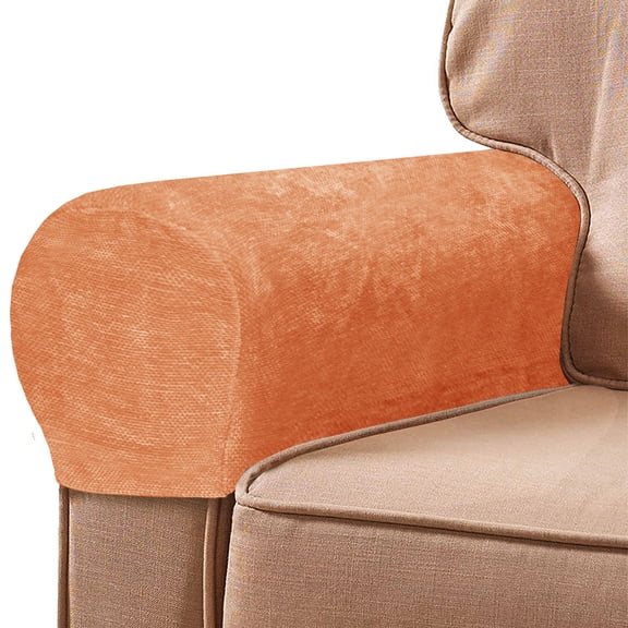 SIELUNO Stretch Armrest Covers for Chairs,Arm Covers for Sofa Couch Non Slip Chenille Furniture Protector Armchair Slipcovers