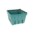 thumbnail image 2 of Pactiv Corp. YM336184 5.5 in. x 5.5 in. x 3.25 in. Quart Berigard Molded Fiber Berry Basket - Green (297/Carton), 2 of 5