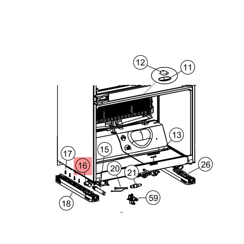 FISHER AND PAYKEL 849694 HEAD FILTER WATER 90 DEG BI GENUINE OEM PART