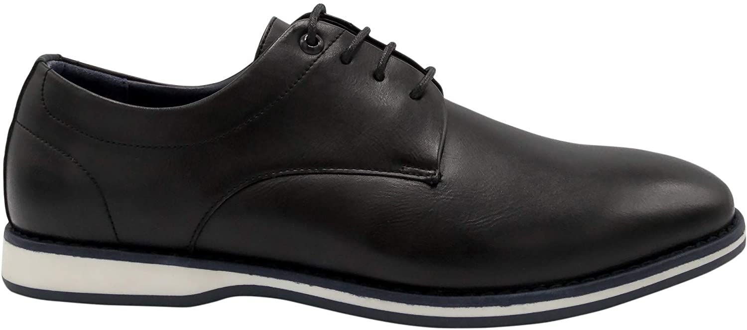 NINE WEST Mens Casual Shoes I Oxford Shoes for Men I Mens Walking Shoes I Business Casual Dress Shoes for Men with Fashion Midsole Stripe Design I Mathias - image 2 of 5