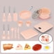 thumbnail image 3 of Juego de cocina de simulación Juego de simulación Juego educativo Juego de rol de comida Juego Juguete para regalo de Navidad Regalo 20 piezas rosa 20pcs rosa Sunnimix Playset Pretend Play, 3 of 6