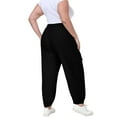 thumbnail image 4 of yievot Plus Size Cargo Sweatpants for Women with Pockets Drawstring High Waisted Joggers Casual Travel Sweat Pants, 4 of 7