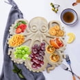 thumbnail image 3 of Yzans Wood Serving Platter for Parties Cold Cuts Snacks,Octopus Design Versatile Tray, 3 of 4