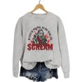 thumbnail image 2 of Anbech Women's Skull Sweatshirt Graphic T Shirts Long Sleeve Top Pullover Halloween Sweaters, 2 of 3