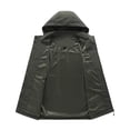 thumbnail image 2 of Men’s Outdoor Waterproof Windproof Hiking Jacket, Mountain Rain Shell Coat, Lightweight Trekking Softshell, All-Weather Hooded Outdoor Gear, Casual Travel Outerwear, 2 of 7
