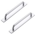 thumbnail image 1 of No Drilling Silver Cabinet Pulls, Modern Practical Design Adhesive Cabinet Handles for Easy Installation in Kitchen, Bedroom, Wardrobe, Bathroom (2PCS), 1 of 5