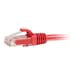 6ft Cat5e Red Patch Cord C2G Cat5e Snagless Unshielded (UTP) Network Patch Cable - patch cable - 2 ft - red ()
