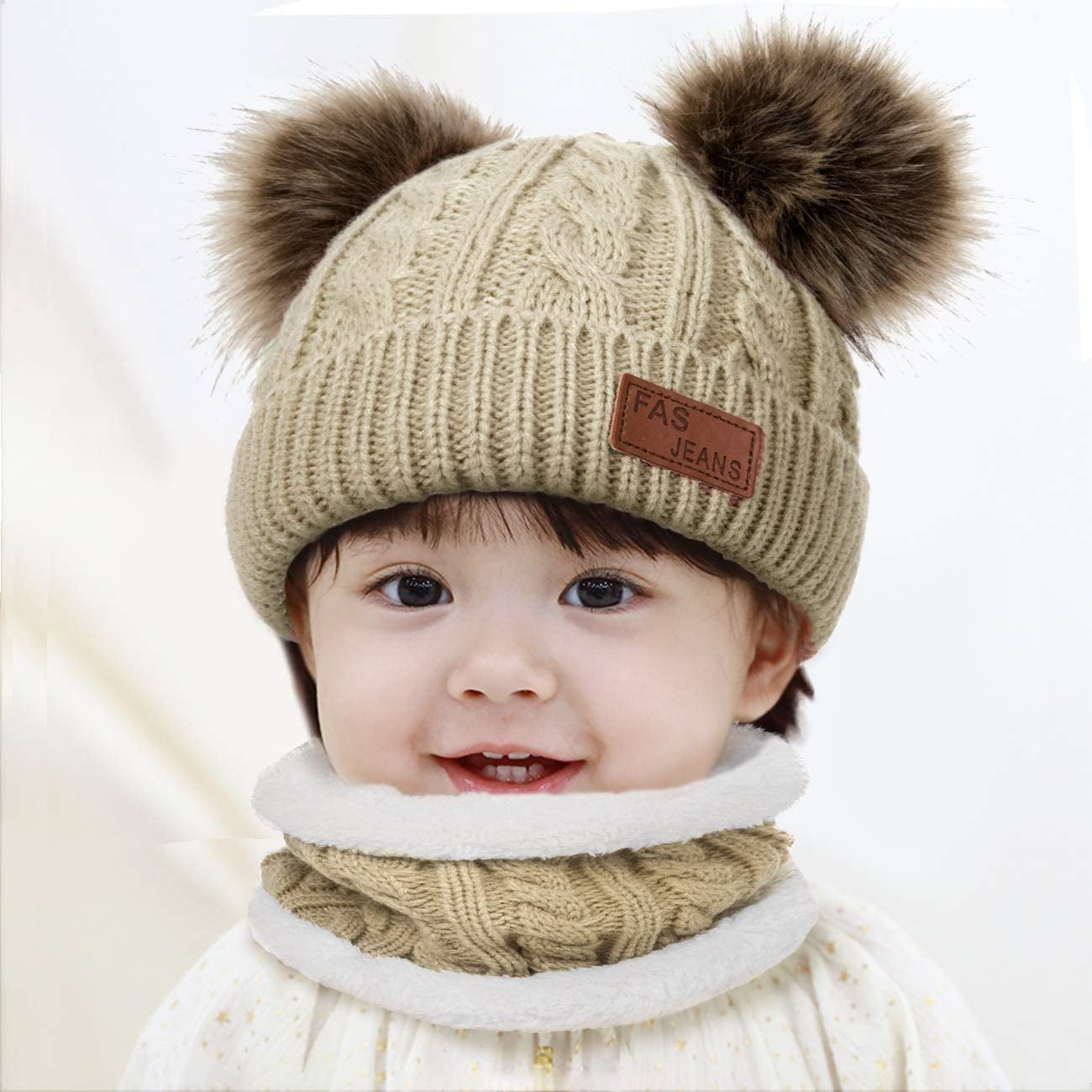 Kid\\\\u2 9s Winter Knitted Beanie Hat 