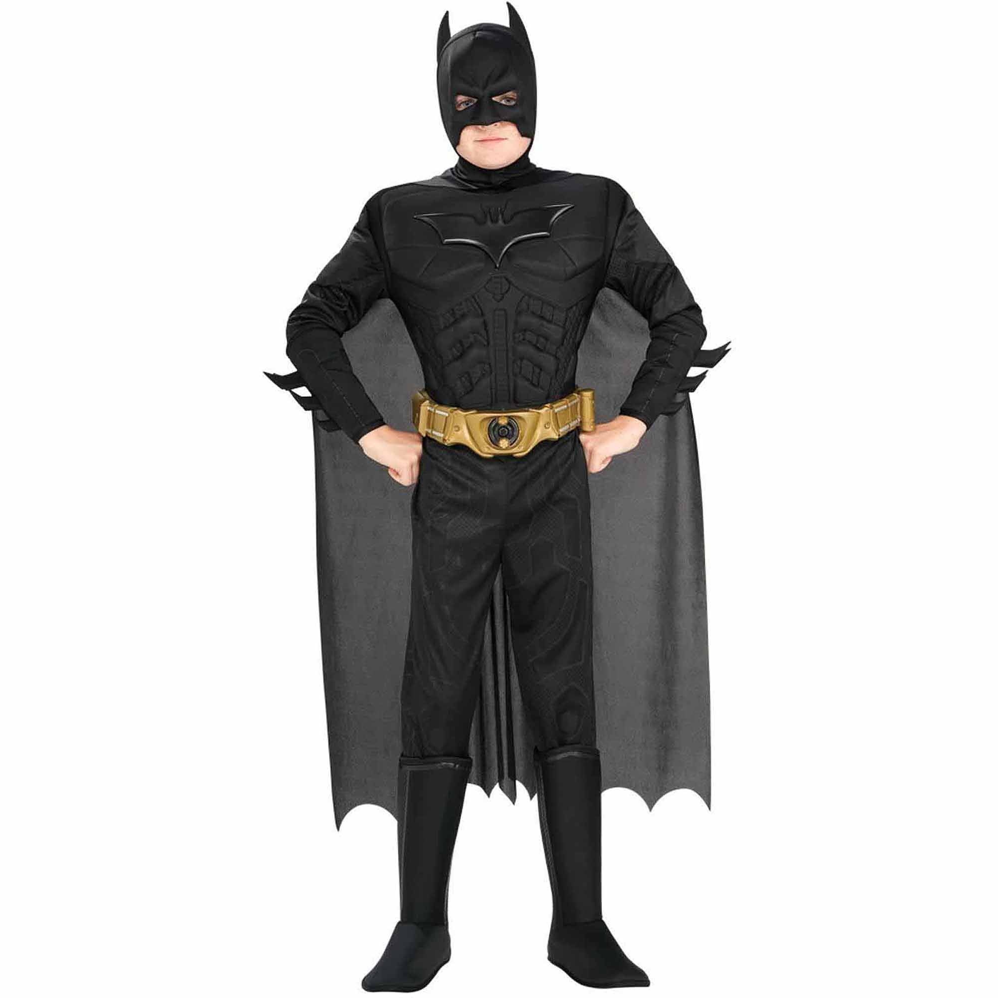 Boys Muscle Chest Batman Superhero Film & TV Fancy Dress Costume 