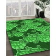 thumbnail image 3 of Ahgly Company Machine Washable Indoor Round Transitional Green Area Rugs, 8' Round, 3 of 7