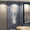thumbnail image 2 of Balems 3D Acrylic Wall Sticker Orchid Flower Mirror Sticker Eco-Friendly Wall Decals for Bedroom Living Room Bathroom Decoration, 2 of 5