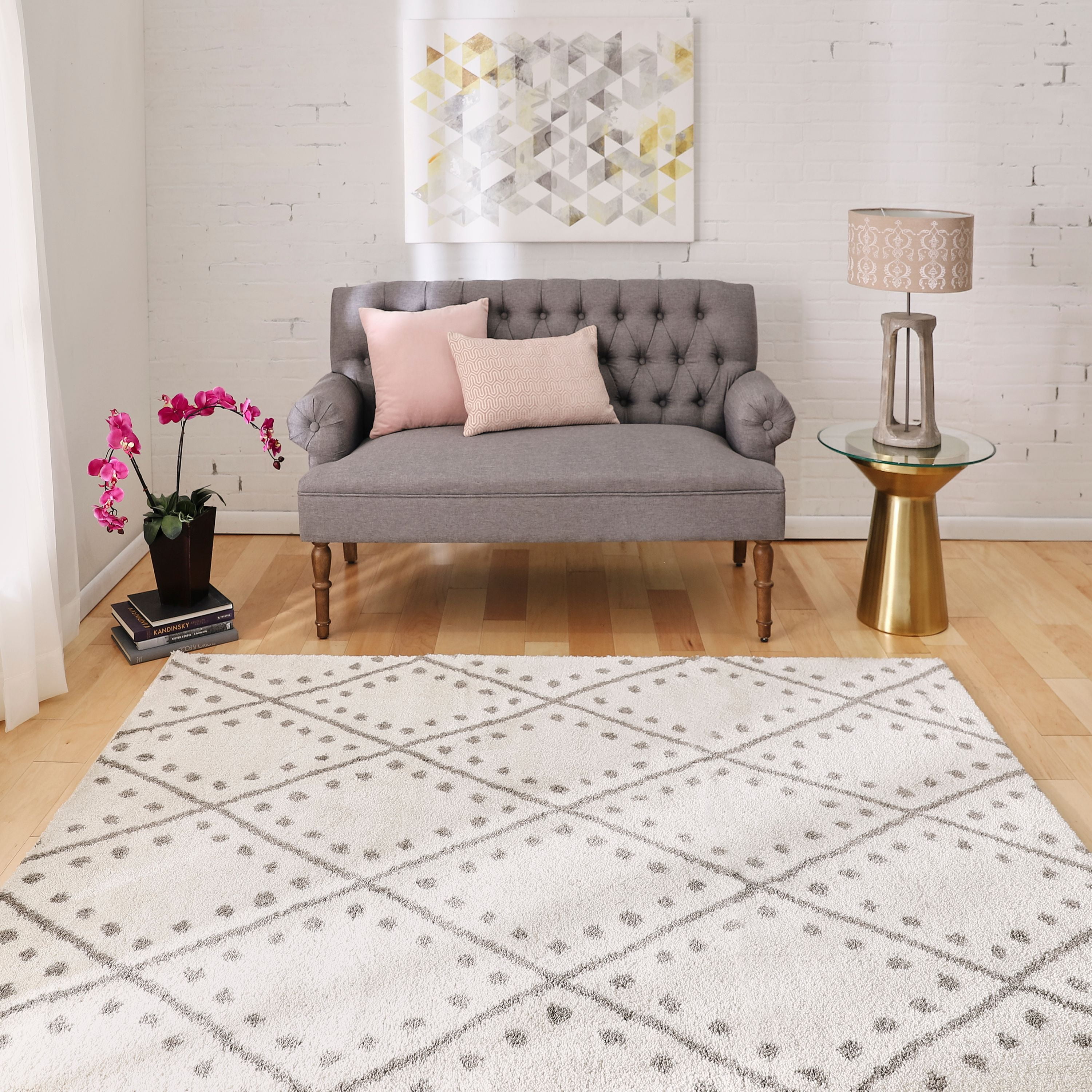 Mohawk Home Loft Collection Dotted Diamonds Area Rug, 8' x 10