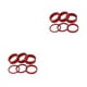thumbnail image 3 of Soidarity CANSUCC - Juego de 6 arandelas para auriculares de bicicleta, portátiles, profesionales, reemplazables, para horquilla delantera, espaciador, Rojo 2piezas Soidarity CBP494631, 3 of 6
