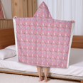 thumbnail image 5 of Pink Cartoon Unicorn Dessert Pattern Hooded Bath Towel，50"x30" for Ages 3 To 12 Kids, Quick Dry Lightweight Soft Microfiber Hood Beach Towel Cover Up for Kids, 5 of 7