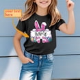 thumbnail image 2 of MIASHUI T-Shirts Graphiques de Pâques pour Garçons Doux Décontractés à Manches Courtes Hauts Colorés pour Enfants Noir, 6-7 Ans, 2 of 4