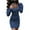 Blue, variant on Sngxgn Women's Spaghetti Straps Dresses Split Hem Ruched Bodycon Dress(Green,M)