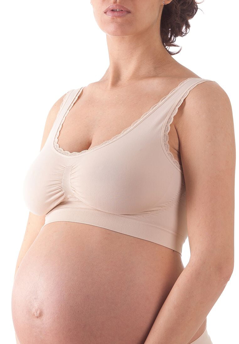 Comfortable Fit 100% Made in Italy Soft Fabric Bellissima Calze e Intimo Maternity Bra with Breast Support
