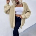 thumbnail image 2 of Fesfesfes Women Cardigan Women Top Cardigan Outwear Coat Long Sleeve Coat Clearance Under $10, 2 of 9