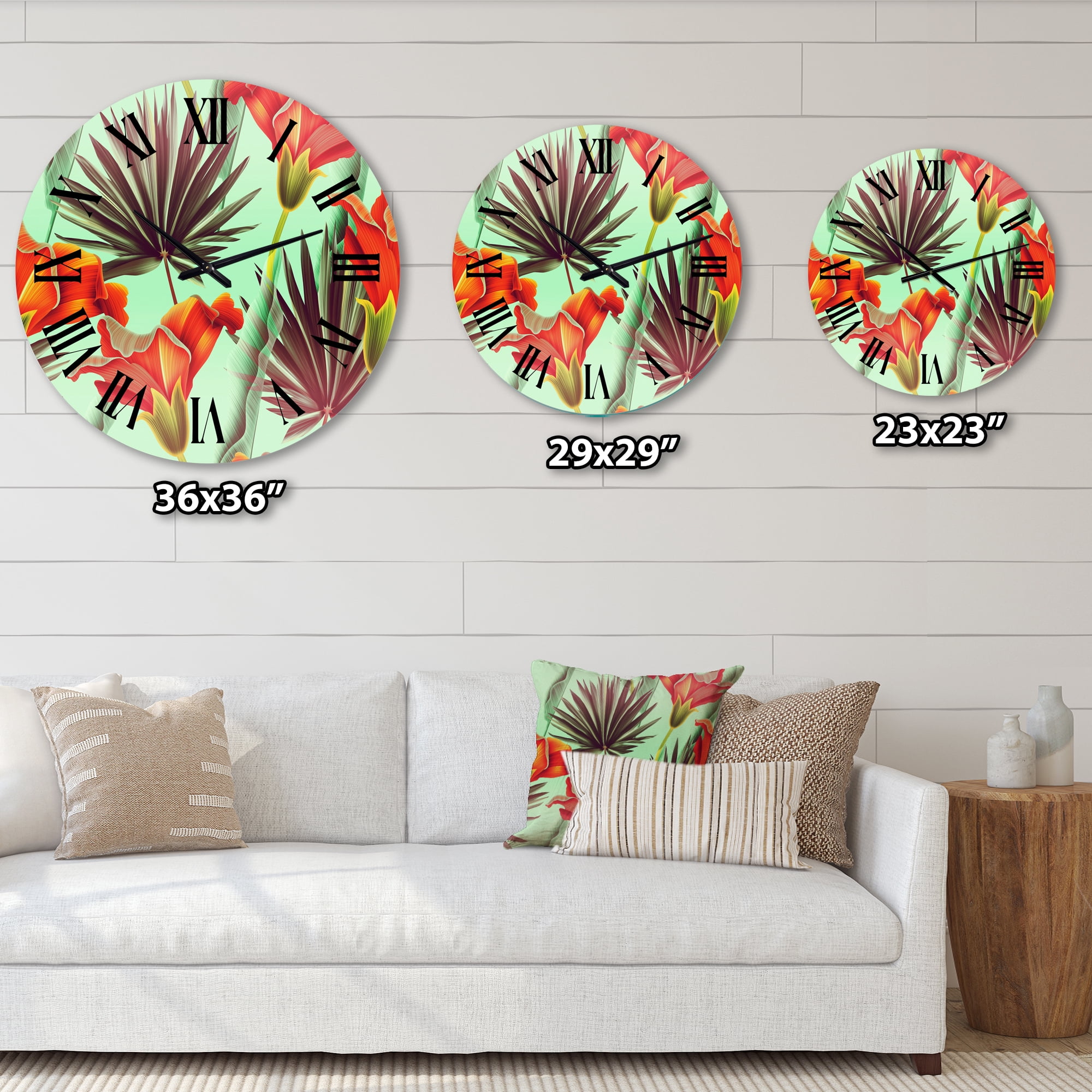 Designart 1 in Quartz Traditional Wall Clock