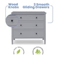 thumbnail image 5 of Delta Children Epic 3 Drawer Dresser with Interlocking Drawers - Greenguard Gold Certified, Grey, 5 of 8