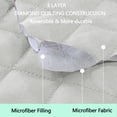 thumbnail image 2 of LUXSHARE HOME Reversible Oversized Sofa Cover for Pet Friendly Machine Washable Water Repellent Furniture Protector with Elastic Straps & Foam Rods, 3-Seat Size, Light grey/Light grey, 2 of 6