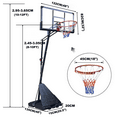 thumbnail image 7 of SUGIFT 48in Portable Basketball Hoop with Polycarbonate Backboard, 7 of 7