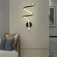 thumbnail image 5 of Modern Indoor White Curved Line Wall Light LED Bedroom Sconce Lighting Reading Lamp Fixtures, 5 of 24