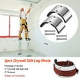 thumbnail image 3 of Trendix Drywall Stilt Replacement Accessories Stilt Kit Rustproof Corrosion Resistant Curved Plate Drywall Stilt Leg Cuffs Stilt Attachment, 3 of 11