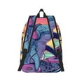 thumbnail image 2 of Yiaed Hip-Hop DJ Dolphin Print Backpack, Premium Laptop Backpack, Travel Backpack for Women, Lightweight Backpacks, Comfortable Back Pack-Medium, 2 of 7