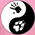 thumbnail image 3 of CafePress - Wolf Therian Ying Yang Women's Dark T Shirt - Women's Traditional Fit Dark T-Shirt, 3 of 4