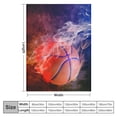 thumbnail image 4 of Orinice Basketball Throw Blankets Soft Warm Comfortable Throws for Couch Flannel Fluffy Blanket Bed Throw for Bedroom Couch Travel Kids Bedroom Accessories  60x80in, 4 of 6