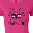 thumbnail image 4 of Inktastic Pawtriotic with French Bulldog in American Flag Sunglasses Women's T-Shirt, 4 of 5