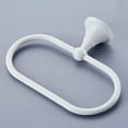 thumbnail image 4 of FOMIYES Modern Wall-mounted Towel Ring White Towel Shelf Oval Simplicity Towel Hanging Rack for Bathroom Kitchen Hotel, 4 of 4