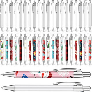 20Pcs Sublimation Blank Pens Heat Transfer Pen with Shrink Wrap for DIY  Office School Supplies 