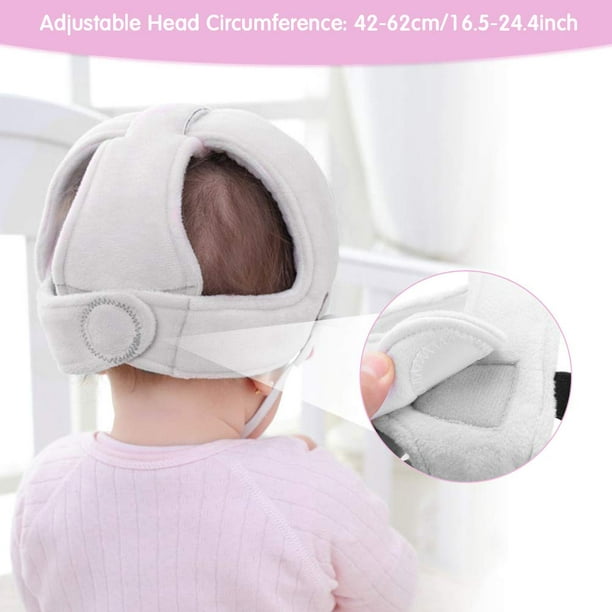 Casque de marche pour bébé, casque anti-choc pour bébé pour protège-tête,  capuchon de protection réglable, coussin de tête pour marcher et jouer 