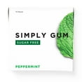 thumbnail image 5 of Simply Gum, Peppermint Sugar Free Gum, Non GMO, Vegan, 15 Pcs, 3 Ct, 5 of 6