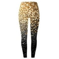 thumbnail image 5 of ClodeEU Women's Sparkly Printed Leggings,High Waisted Shiny Leggings Pant,Trendy Legging Yellow 02,Womens Plus S, 5 of 7