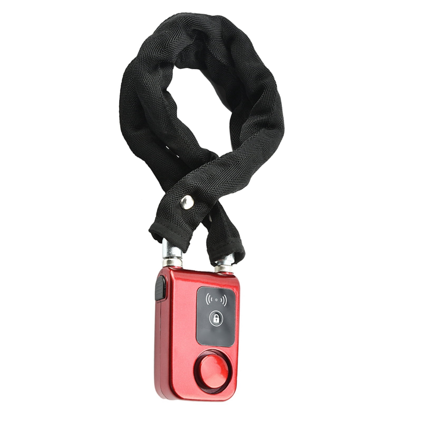 YAHHU Y797G Waterproof Smart Bluetooth Bicycle Chain Lock - Anti Theft Smartphone App Control Electronic Keyless Entry Bike Security System, Red (9.45 inches / 24 cm)