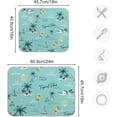 thumbnail image 3 of Tropical Leaf Hawaiian (2) Dish Drying Mat for Kitchen Counter, Ultra Absorbent Reversible Microfiber Dishes Drying Rack Pad Heat-resistant Mats 18x24in, 3 of 7