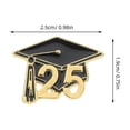 thumbnail image 2 of ibasenice 6-Pack Multi-Color Zinc Alloy Graduation Cap Pins, Elegant Brooch Set for Graduation Ceremony Decoration, 2 of 8