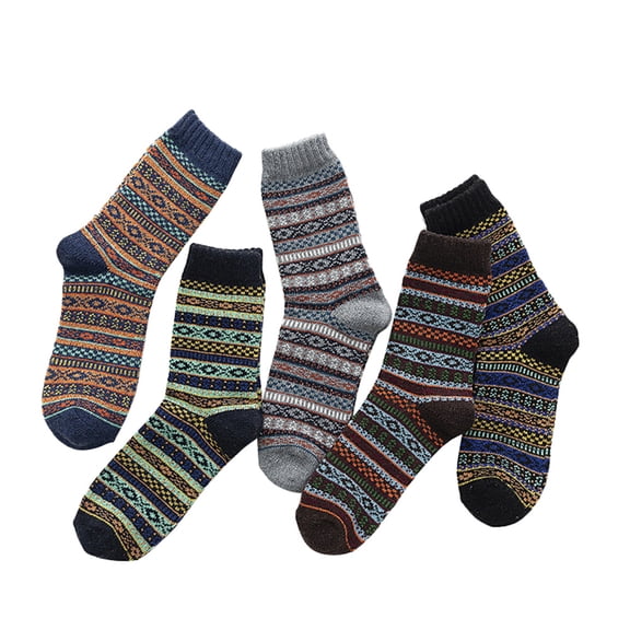 OUNONA 5 Pairs Mid Calf Socks Women Breathable Cotton for Daily Use